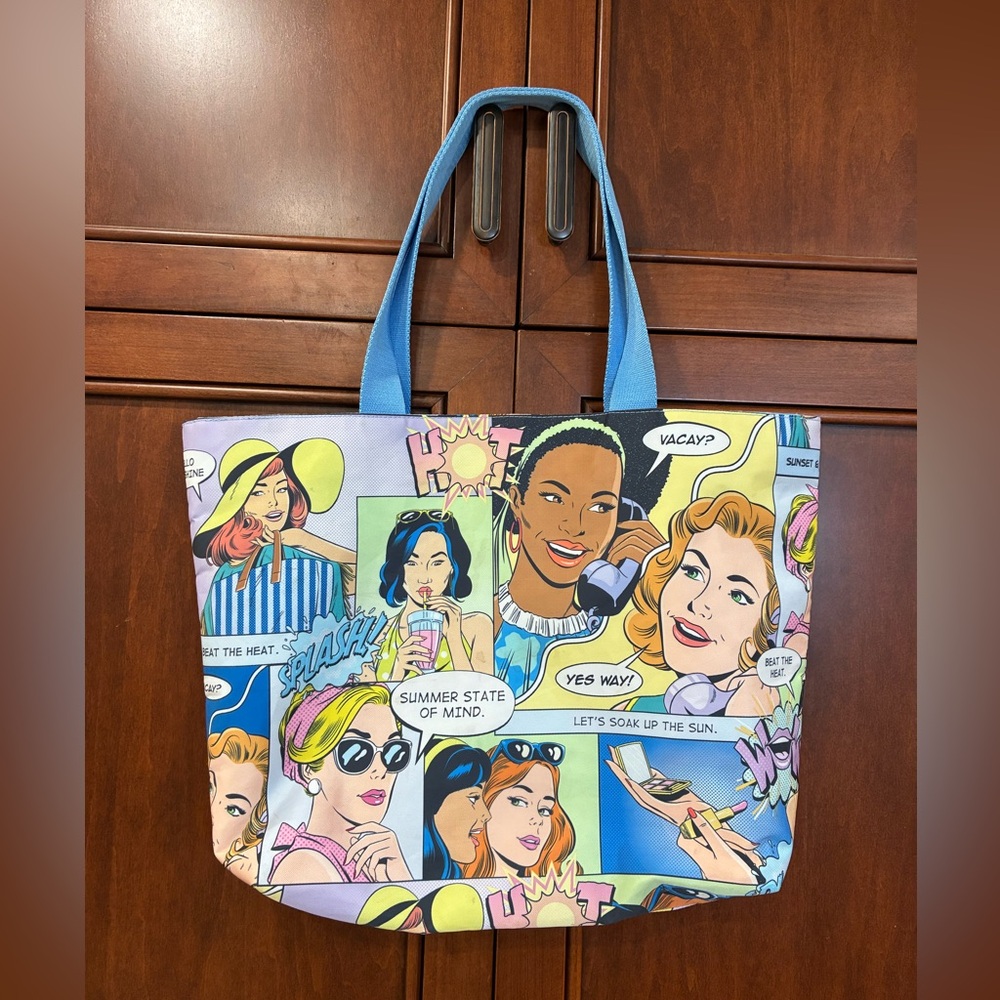 Estée Lauder Limited Edition Caricature Comic Strip Ladies Women Tote Bag